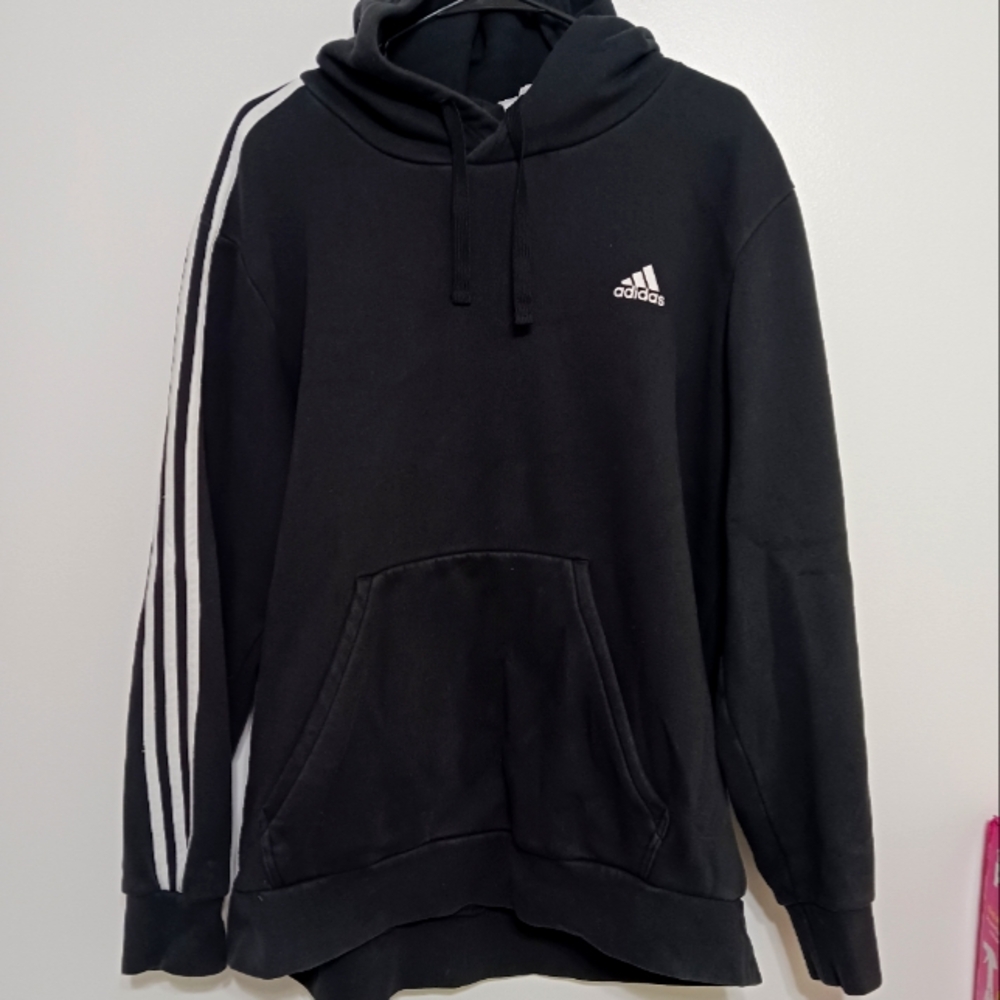 Adidas Black Sweatshirt Signature Stripes